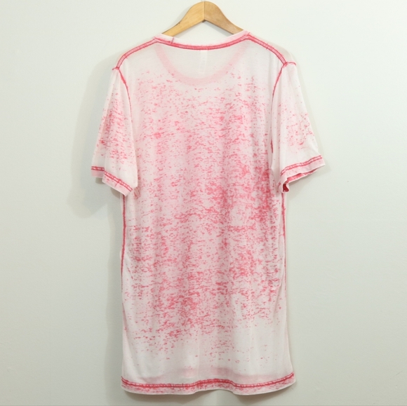 Bella Canvas Cotton Blend Burnout XO T Shirt - Picture 4 of 7